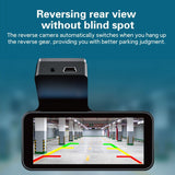 Dash Cam with Rear View Camera & Night Vision – Enhanced Security, WiFi, and Parking Monitor (Black)