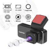 Dash Cam with Rear View Camera & Night Vision – Enhanced Security, WiFi, and Parking Monitor (Black)