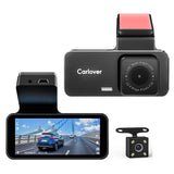 Dash Cam with Rear View Camera & Night Vision – Enhanced Security, WiFi, and Parking Monitor (Black)