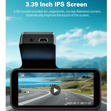 Dash Cam with Rear View Camera & Night Vision – Enhanced Security, WiFi, and Parking Monitor (Black)