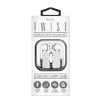 Stereo Earbuds With In-Line Microphone In Black - Mobile Express USA
