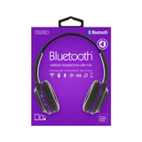 Sentry Industries BT105: Bluetooth Wireless Headphone With Mic Purple - Mobile Express USA