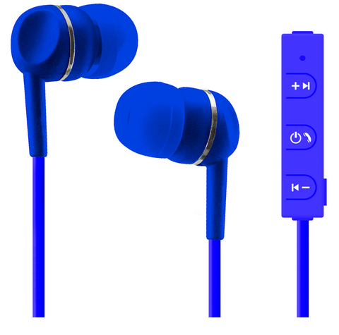 Sentry Industries Bluetooth Stereo Earbuds Blue - Mobile Express USA