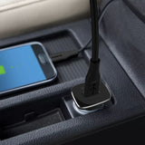 18W QC3.0 Car Charger and 3ft Cable For Type-C In Black
