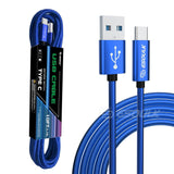 1.7A 10FT USB Cable For Type-C In Blue - Mobile Express USA
