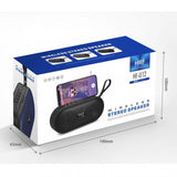 Bass Stereo Portable Bluetooth Wireless Speaker HFU12 (Black)