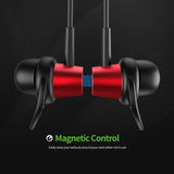 Bluetooth Sport Headset Metal Shell With Magnet Red - Mobile Express USA