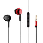 Moidture High Quality Sound Universal In-ear Earphones In Red - Mobile Express USA
