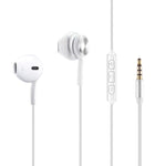 Moisture High Quality Sound Universal In-ear Earphones In Silver - Mobile Express USA