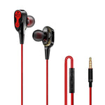 Moisture MT-H216 Earphones In Red and Black - Mobile Express USA