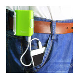 4000Mah Universal Power Bank With Cable In Green - Mobile Express USA