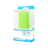 4000Mah Universal Power Bank With Cable In Green - Mobile Express USA