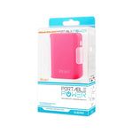 4000Mah Universal Power Bank With Cable In Hot Pink - Mobile Express USA