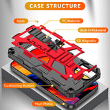 Built-in Kickstand TPU Case with Magnetic Mount for APPLE IPHONE 14 in Red