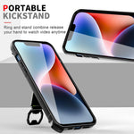 Kickstand Ring Holder/Bottle Opener with Magnetic Car Mount for IPHONE 14 In Clear