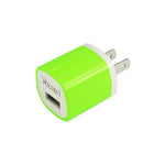 Reiko 1 AMP Wall USB Travel Adapter Charger In Green - Mobile Express USA